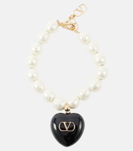 Bracciale VLogo con perle bijoux - Valentino - Modalova