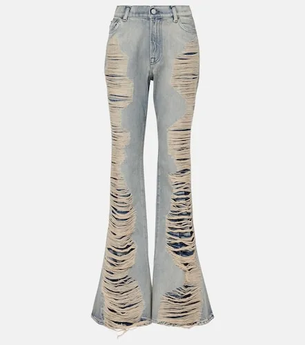 Jeans bootleg de tiro alto con efecto desgastado - Acne Studios - Modalova