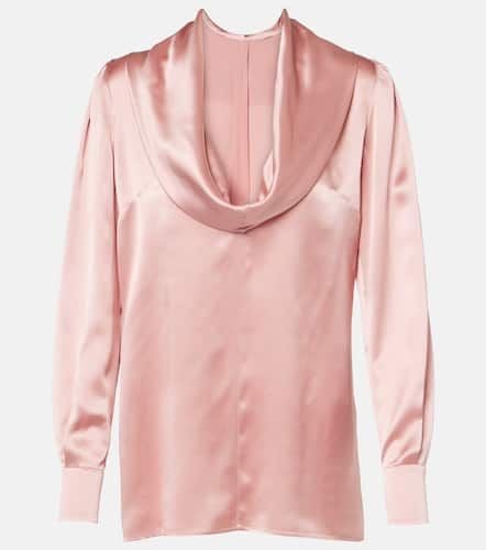 Draped silk satin blouse - Dolce&Gabbana - Modalova