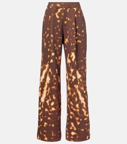 Printed cotton wide-leg pants - Dries Van Noten - Modalova
