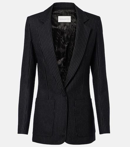 Pinstripe wool-blend blazer - Nina Ricci - Modalova