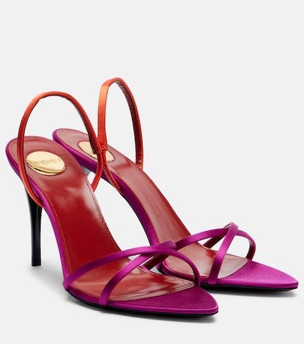 Slingback-Sandalen Justify aus Satin - Saint Laurent - Modalova