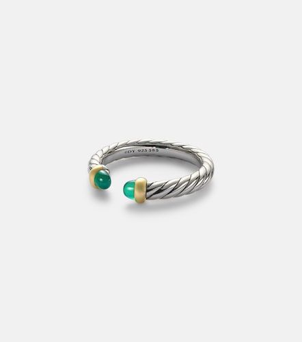 Anillo Cable Collectibles® Petite Cable de plata de ley con ónix - David Yurman - Modalova
