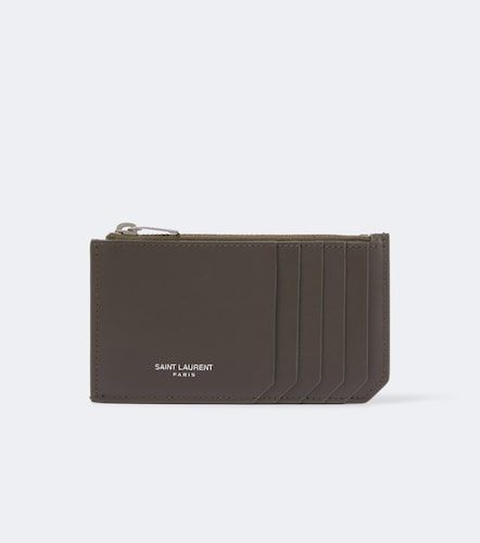 Paris Fragments leather card holder - Saint Laurent - Modalova