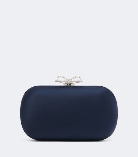 Crystal-embellished satin clutch - Self-Portrait - Modalova