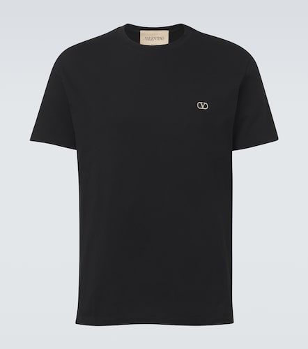 Camiseta de jersey de algodón con VLogo - Valentino Garavani - Modalova