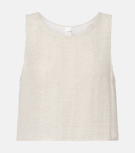 Stella sequined linen-blend top - Leset - Modalova