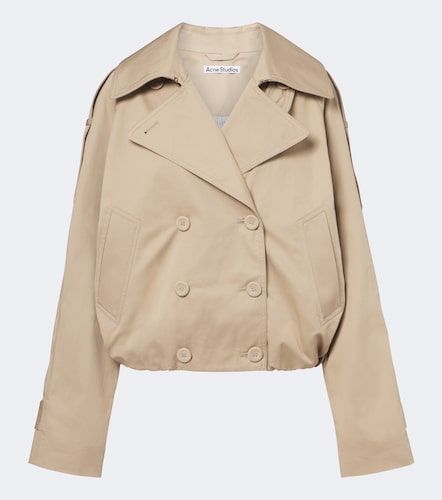 Gabardina cropped de sarga de algodón - Acne Studios - Modalova
