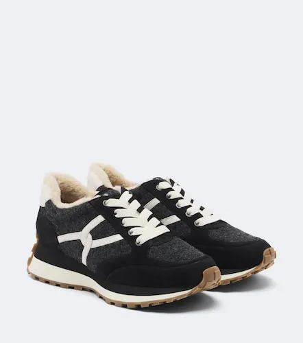 Valentina suede-trimmed sneakers - Veronica Beard - Modalova