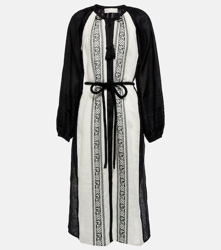 Tory Burch Caftán de lino bordado - Tory Burch - Modalova