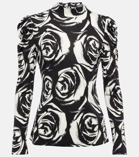 Doha floral turtleneck jersey top - Diane von Furstenberg - Modalova