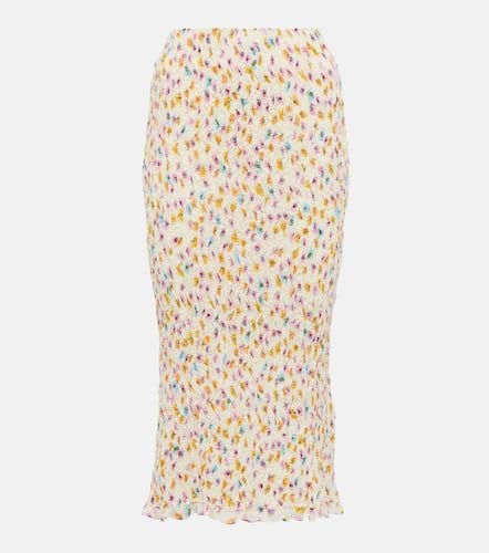 Floral plissÃ© midi skirt - Dorothee Schumacher - Modalova