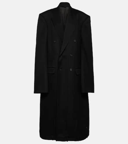 Deconstructed double-breasted wool coat - Balenciaga - Modalova