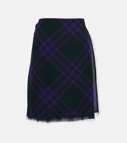 Burberry Checked silk miniskirt - Burberry - Modalova