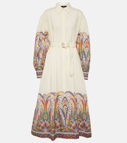 Paisley cotton poplin shirt dress - Etro - Modalova