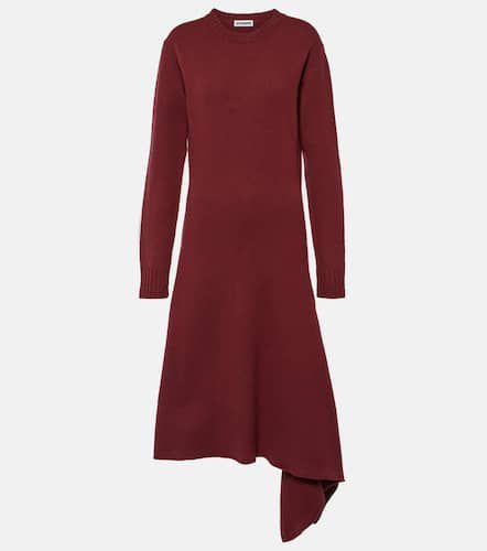 Asymmetric wool midi dress - Jil Sander - Modalova