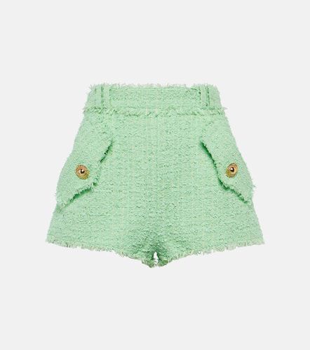 Balmain High-rise tweed shorts - Balmain - Modalova