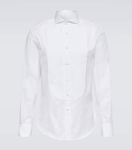 Cotton twill tuxedo shirt - Brunello Cucinelli - Modalova