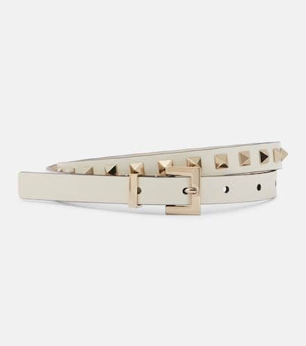 Rockstud slim leather belt - Valentino Garavani - Modalova