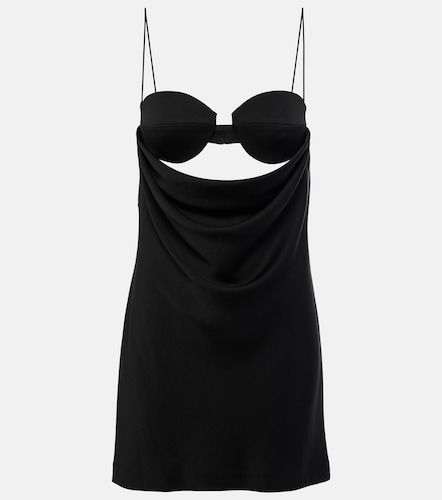 Cutout draped satin crepe minidress - Alex Perry - Modalova