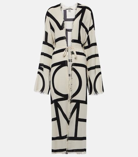 Vestido envolvente Monogram de algodón - Toteme - Modalova