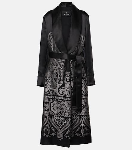 Etro Silk-blend belted coat - Etro - Modalova