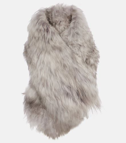 AlaÃ¯a Leather-lined shearling scarf - Alaia - Modalova