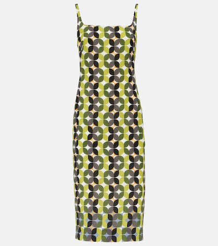 Printed crêpe midi dress - Dries Van Noten - Modalova