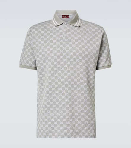 Polo de piqué de algodón con GG - Gucci - Modalova