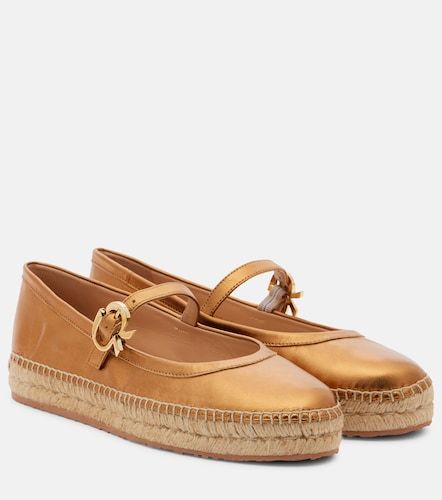 Elda metallic leather espadrilles - Gianvito Rossi - Modalova