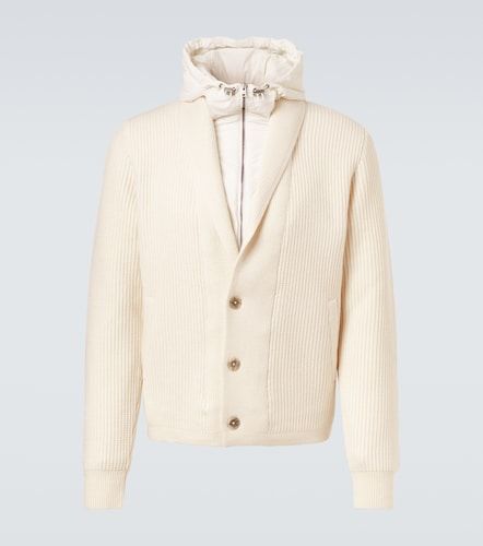 Herno Ribbed-knit wool cardigan - Herno - Modalova