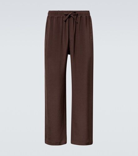Pantaloni in seta a gamba larga - Saman Amel - Modalova