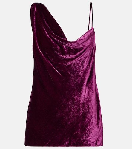 Top de terciopelo drapeado - Dries Van Noten - Modalova