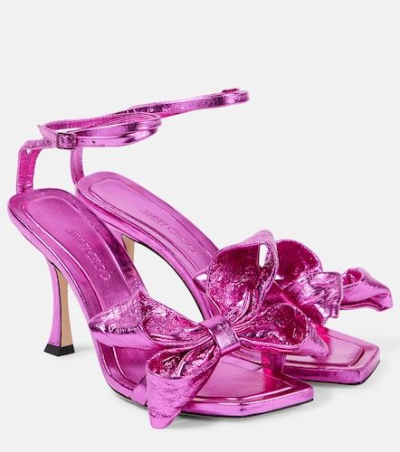 Staz 90 metallic leather sandals - Jimmy Choo - Modalova