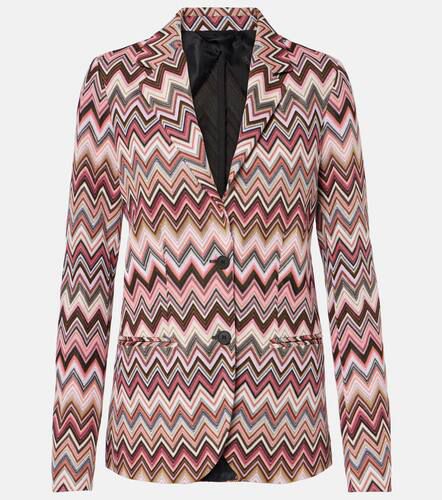 Blazer in misto cotone a zig-zag - Missoni - Modalova