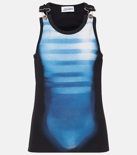 Le Male printed cotton-blend jersey tank top - Jean Paul Gaultier - Modalova