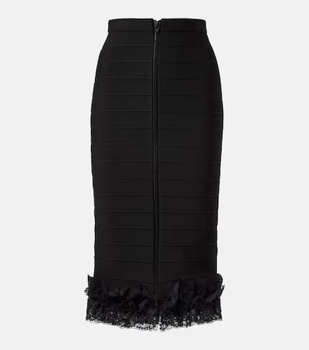 X Christopher Kane lace-trimmed midi skirt - Self-Portrait - Modalova