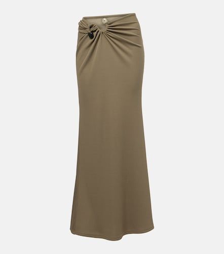 Embellished ruched jersey maxi skirt - Christopher Esber - Modalova