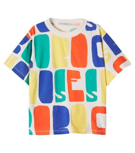 Camiseta de algodón con colorblock y logo - Bobo Choses - Modalova
