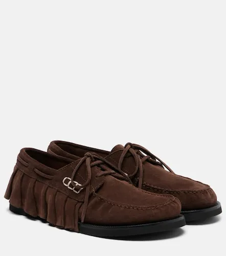 Scarpe da barca in suede con volant - JW Anderson - Modalova