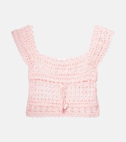 Crop top Deauville de croché de algodón - Anna Kosturova - Modalova