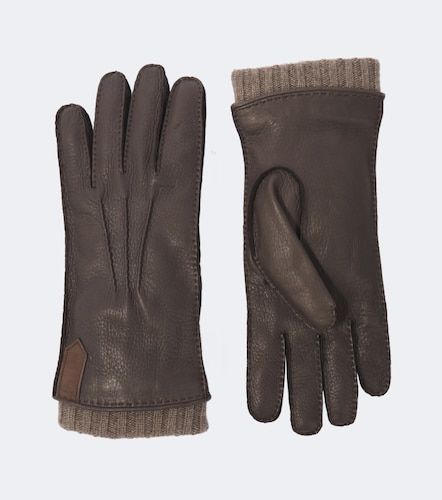 Canali Guantes de piel con cachemir - Canali - Modalova