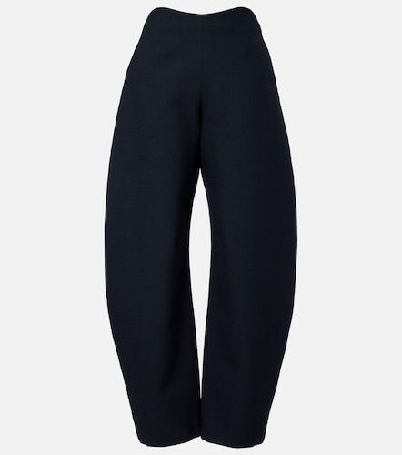 Alaia Wool crepe barrel-leg pants - Alaia - Modalova