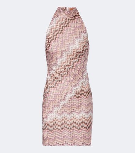 Vestido corto de lamé en zigzag - Missoni - Modalova