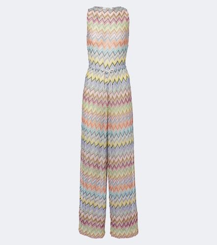 Zigzag open-back lame jumpsuit - Missoni - Modalova