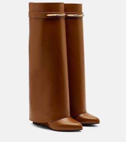 Shark leather knee-high boots - Givenchy - Modalova