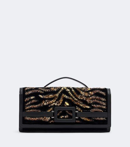 Clutch Belle Vivier de terciopelo adornado - Roger Vivier - Modalova