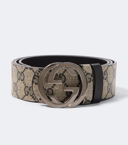 Wendbarer Gürtel Interlocking G GG aus Canvas - Gucci - Modalova