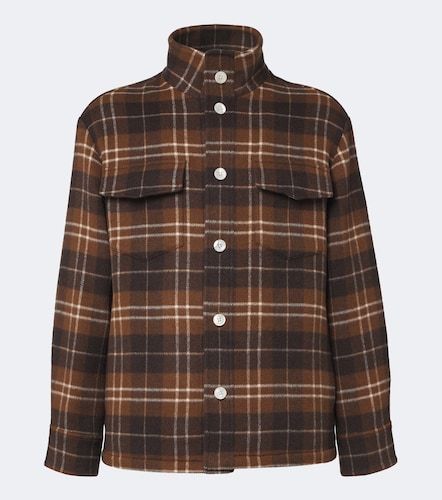 St. Moritz plaid cashmere overshirt - Umit Benan - Modalova