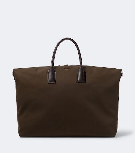 Borsa da viaggio in canvas con pelle - Saint Laurent - Modalova